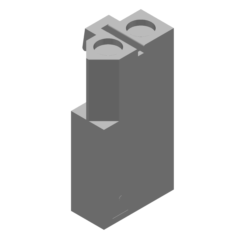 2-Pos Wire-to-Wire Receptacle, 13A, 250V, Crimp, Nylon