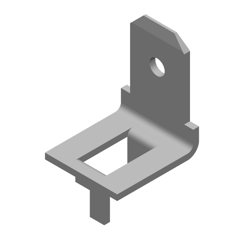 Brass Tab Terminal, 11.6mm, Tin Plated, Male, Non-Insulated