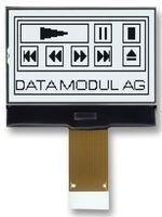 BATRON         BTHQ128064AVD1-COG-FSTF-12-LEDWHITE             Graphic LCD, 128 x 64, Black on White, 3.3V, Parallel, No Font, Transflective