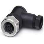 5-Pos Female Circular Connector, 4A, 60V, Right Angle, Screw