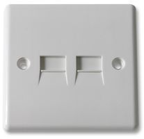 DATA OUTLET, 2G, RJ11; Connector Type: RJ11; Gender: Socket; No. of Ways: 1; Colour: White