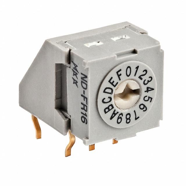 16 Pos Rotary Switch, 5VDC, 100mA, SP16T, Gold Plated