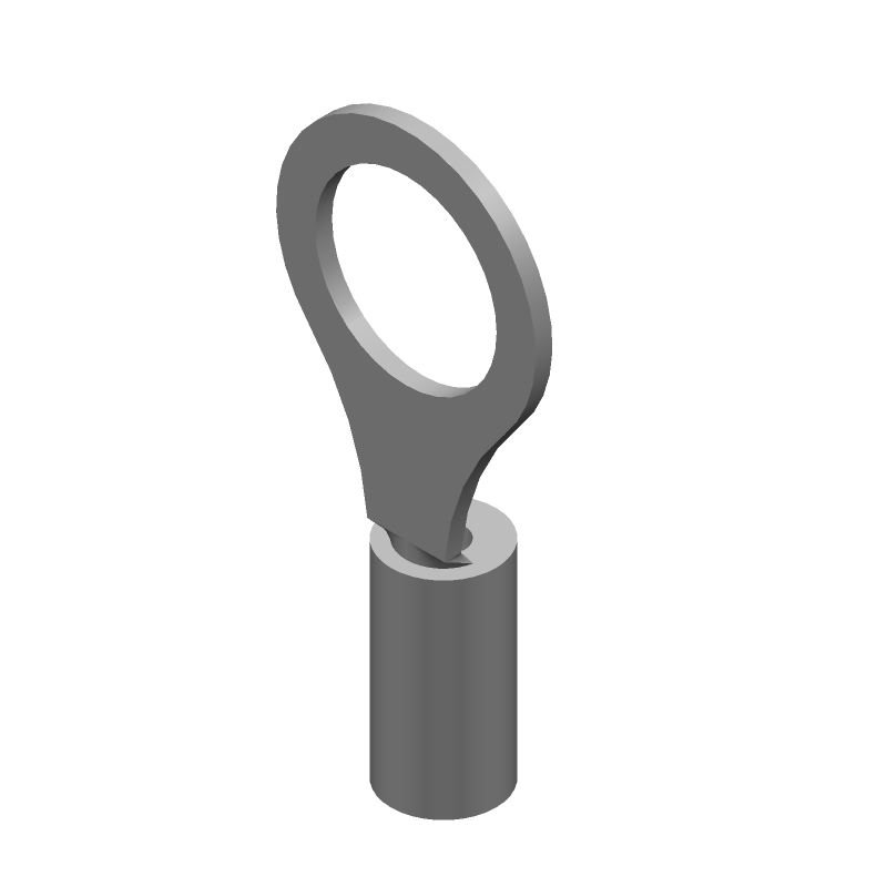 Red Insulated Crimp Terminal, 16-22AWG, 600V, Copper/Tin