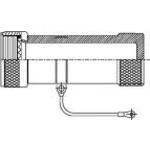Rotatable Coupling O-Ring Sealed Shorting Cap Backshell 180° 16 Shell Size Electroless Nickel Aluminum Rotatable