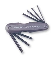 TORX KEY SET, FOLD UP, 7PC -