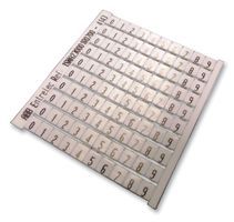 ENTRELEC UK         023000107             Marker, 0-9, White, Identification, 5mm x 5mm, Pack of 10