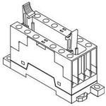 6-Pole 14-Pos Relay Socket, 6A 250V, DIN/Panel Mount