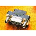 COMMERICAL MICRO D, PCB MOUNT, RIGHT ANGLE PLUG, 9 CIRCUITS