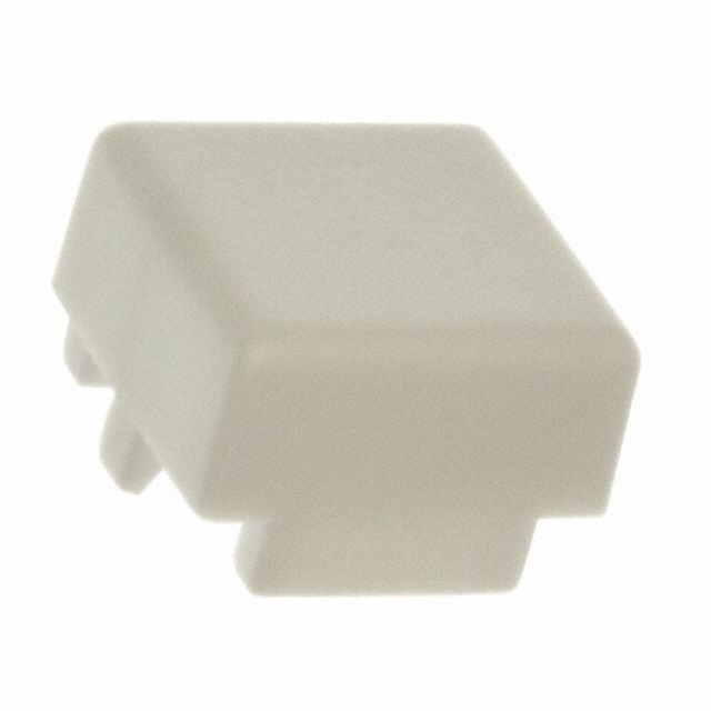 CAP PUSHBUTTON SQUARE WHITE