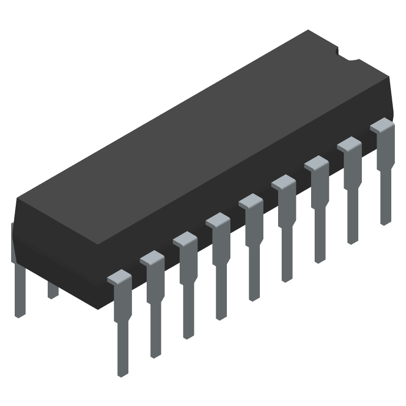 SPI Interface 10000kHz 5.5V Automotive 18-Pin PDIP Tube