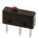 SPDT Snap Action Switch, 1A 125VAC, Gold Contacts, Plastic Actuator