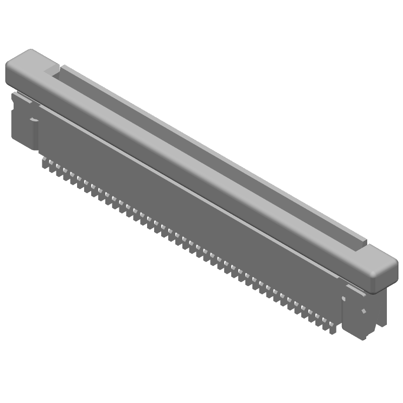 FPC Connector, 42 Pos, 0.5mm, ZIF, RA, SMD, 250V