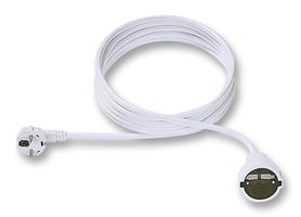 MAINS LEAD, SCHUKO, WHITE, 3M
