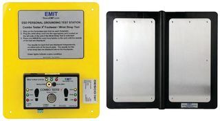 ESD FOOTWEAR & WRIST STRAP TESTER; High Range Min:-; High Range Max:-; Meter Display Type:LED; Accuracy %:20%; External Height:-; External Width:-; External Depth:-; Weight:-; Product Range:-; Plug Type:- ;RoHS Compliant: NA