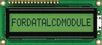 Fordata FDCC1601E-RNNYBW-66SE Alphanumeric Reflective LCD Monochrome Display Green, 1 Row by 16 Characters
