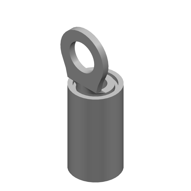 Ring Terminal, 14-16AWG, Copper/Tin, Insulated, 300V