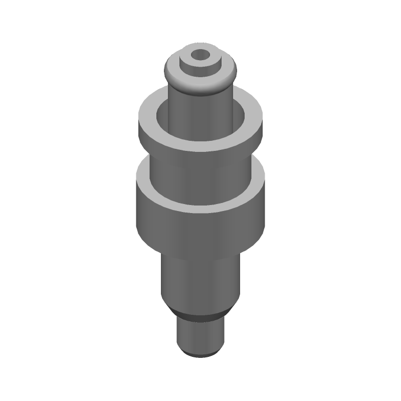 SHV RF Connector, Male, Crimp, 5kV, 200°C, Gold/Silver