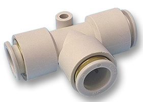 SMC         KQ2T06-00             Pneumatic Fitting, Different Diameter, Tee, 6 mm, 6 mm, KQ2 Series