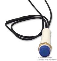 ARCOLECTRIC L024500MAB LED Panel Mount Indicator, Amber, 7.1 mm, 230 VAC, 3 mA, Not Rated