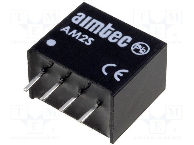 DC/DC Converter; Product Weight (grams): 1.9; Input voltage min (V): 21.6; Input voltage max (V): 26.4; Output voltage min: 5; Output voltage max: 5; Output voltage dual assymetric (y/n): Single; Output Power (W): 2; Max Output current (A): 0.4; Efficiency (%): 83; Max Capacitive load (µF): 470; Package type: SIP4; Mounting: PCB; W (in): 0.29; L (in): 0.46; H (in): 0.4; W (mm): 7.5; L (mm): 11.68; H (mm): 10.15; Min Operating temperature: -40; Max operating temperature (°C): 85; Isolation (VDC): 3000; EMC compliance 2: EN 55032 Class B; Case material: Plastic (flammability to UL 94V-0) ; Application 4 (building automation/IoT): 1; MTBF (h): 1121000; Derating : 85; Voltage Accuracy (%): ±3; Line Regulation (% of Vin): ±1.2% per 1% Vin Change; Load Regulation %: ±10; Ripple & Noise (mV p-p): 150; Switching Frequency typ (KHz): Variable 70; Short circuit protection: Momentary