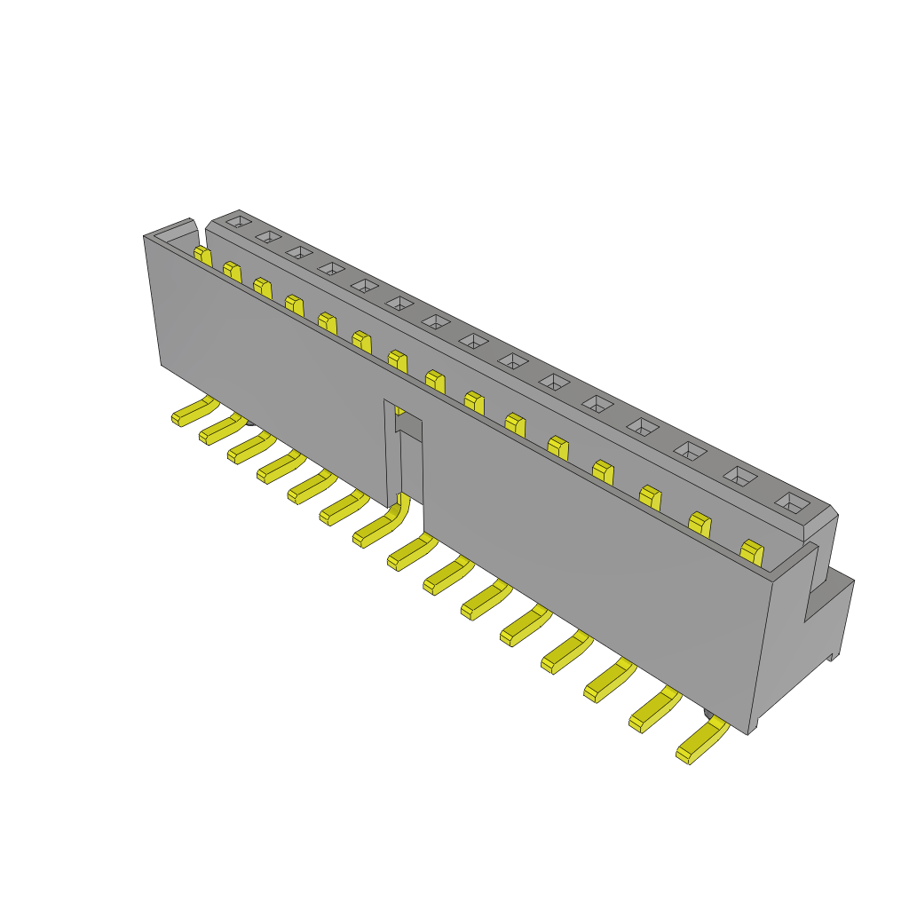 Conn Socket and Terminal Strip SKT/HDR 30 POS 2mm Solder ST SMD