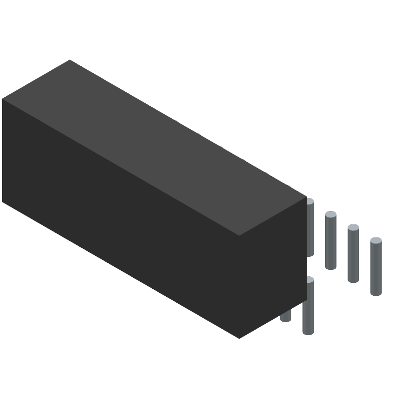 20 Pos RA DIP Socket, 2.54mm Pitch, Solder, Thru-Hole
