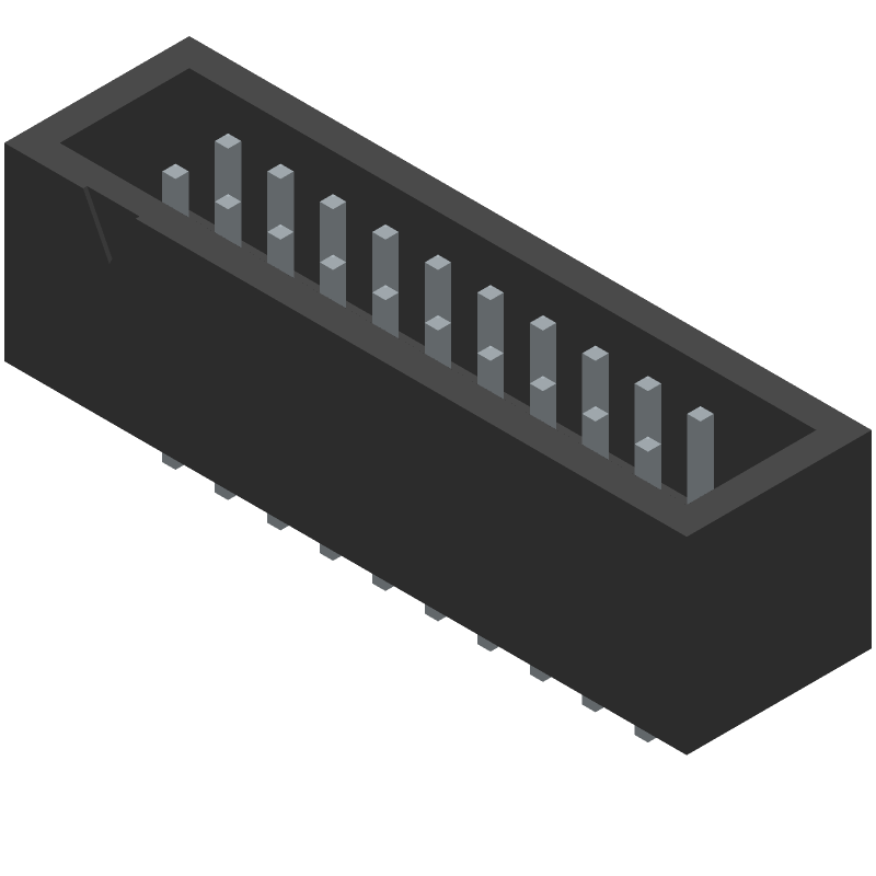 Conn Shrouded Header HDR 20 POS Solder ST Thru-Hole