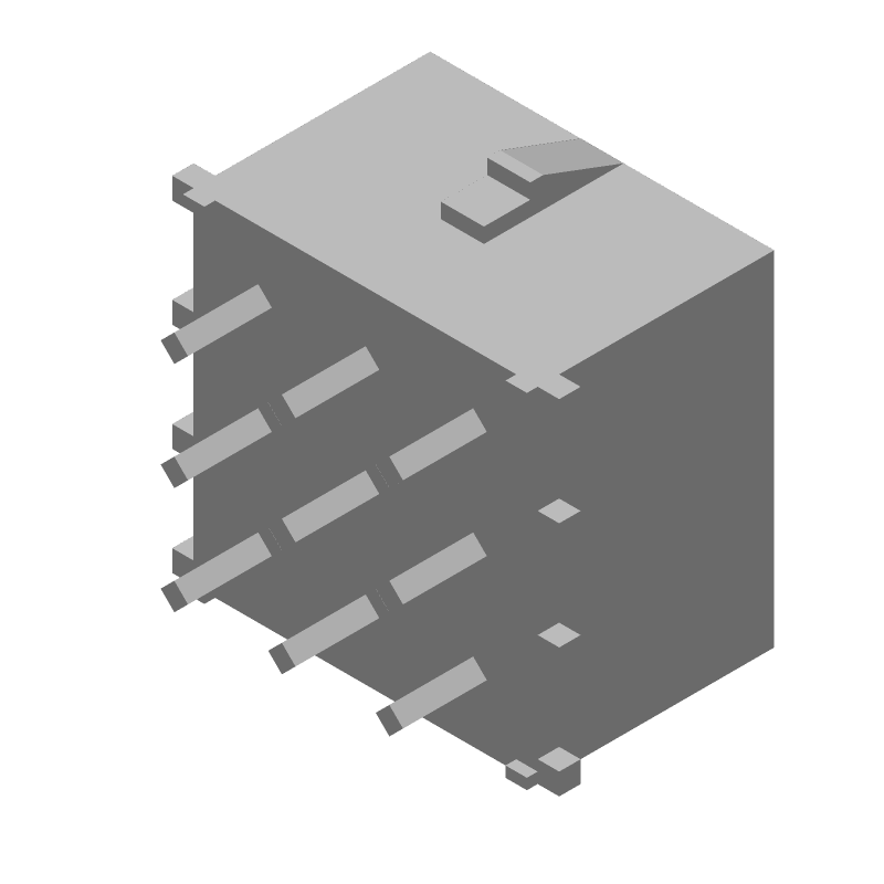 9 Pos Female Power Connector, 20A, 600V, Solder, Straight