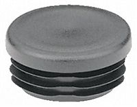 Rose+Krieger Black PE Round Tube Plug, Fits 60mm Tube Diameter , 60mm strut profile