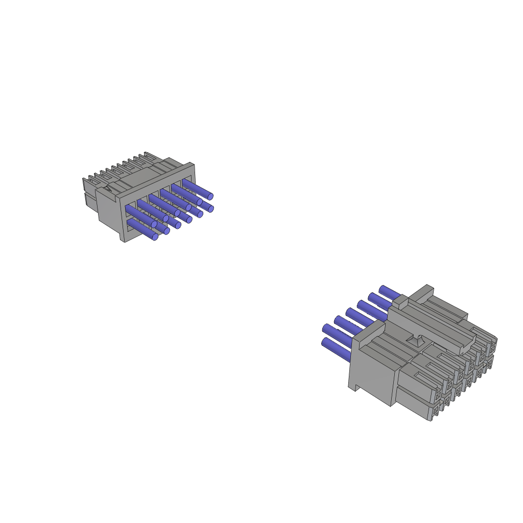Cable Assembly AC Power 0.152m Power to Power 12 to 12 POS SKT-SKT Crimp-Crimp 26AWG