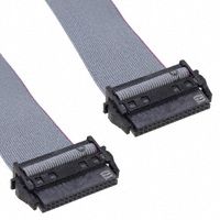 32 Pos IDC Ribbon Cable Assembly, 1.27mm Pitch, 0.1m, Female-Female