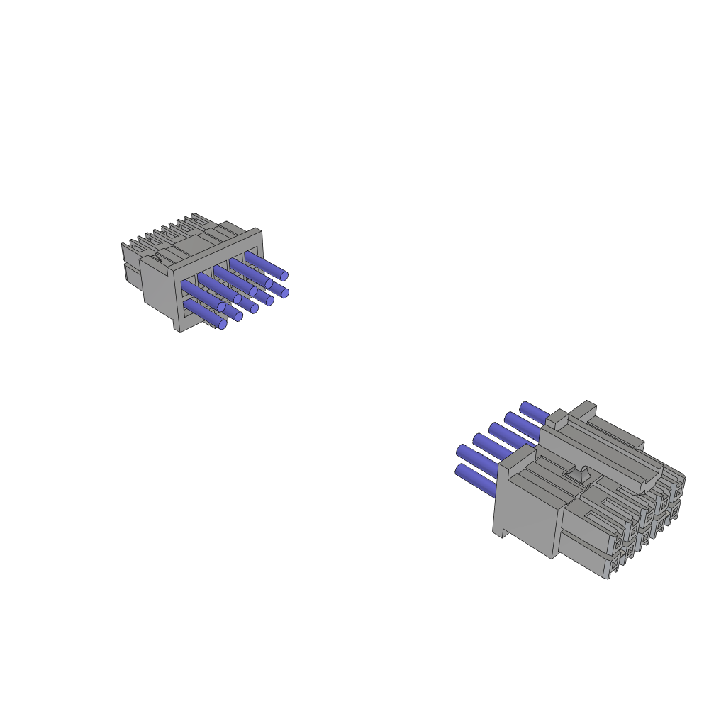 Cable Assembly AC Power 0.599m Power to Power 10 to 10 POS SKT-SKT Crimp-Crimp 20AWG