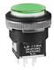 Illuminated SPDT Pushbutton Switch, 3A 250VAC, Green LED, Solder