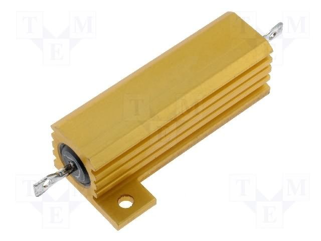 50W Wirewound Resistor 0.22 Ohm 5% Chassis Mount Aluminum Housed