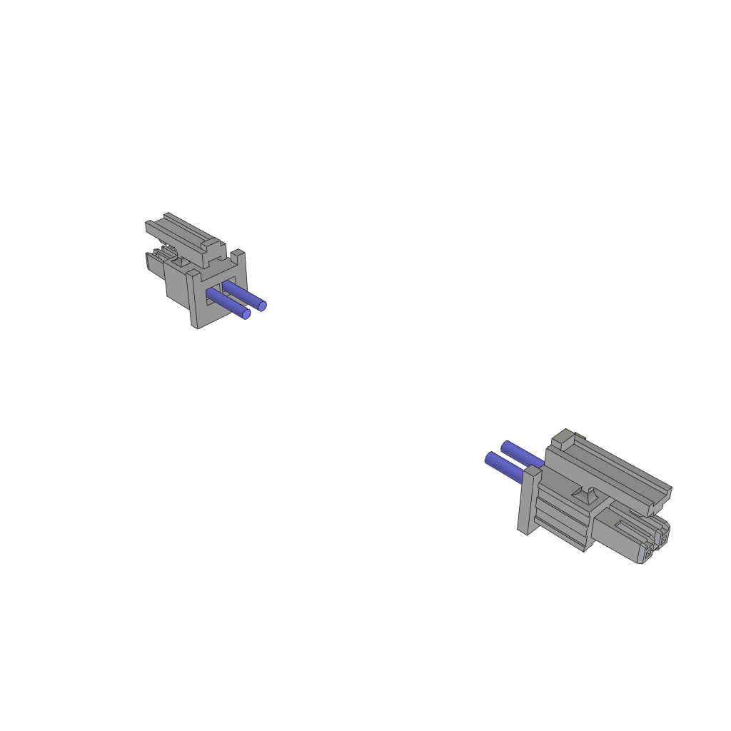 Cable Assembly AC Power 0.101m Power to Power 2 to 2 POS SKT-SKT Crimp-Crimp 20AWG