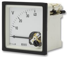 TE CONNECTIVITY / CROMPTON         E243-01V-G-NP-NP             Analogue Panel Meter, Shock Resistant, Calibrated at 23C, DC Voltage, 0V DC to 40V DC, 68 mm