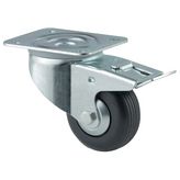 Steering castor with brake 80 mm, 3477UVH080P62, Tente