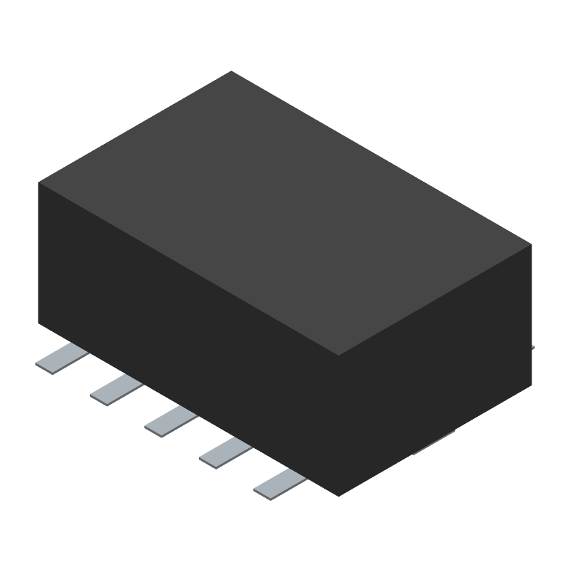24VDC DPDT Relay, 2A, 220VDC, Surface Mount