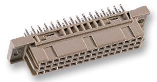 Board Euro Connector, 48 Contact(s), 3 Row(s), Female, Straight, Solder Terminal,