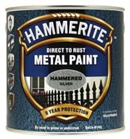 Hammerite Silver 250mL Hammered Finish Galvanising Paint & Spray For Use With Anti-Corrosion