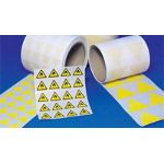 Labels Thermal Transfer Printable Label Polyester Yellow 20x9mm