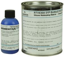 MOMENTIVE PERFORMANCE MATERIALS 	   	RTV-630 BLUE 1# 	   	SILICONE 2 PART ADHESIVE