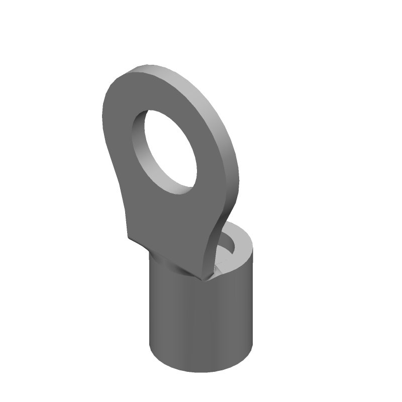 Ring Terminal, 10-12AWG Copper, Tin Plated, 5mm Stud