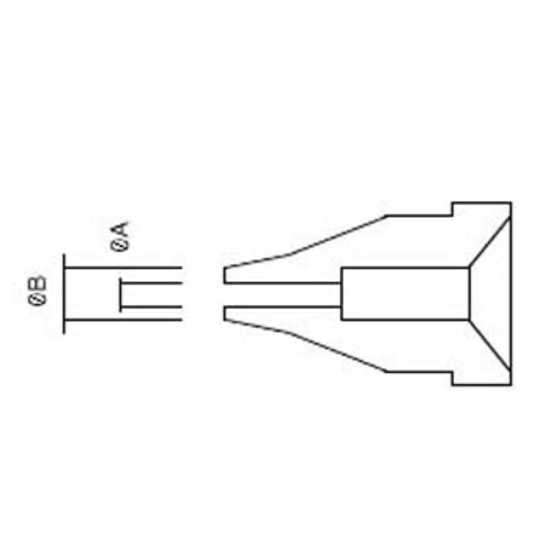 Hakko 1.8mm Desoldering Nozzle For Use With Hakko 809 Desoldering Tool