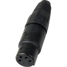 4-Pin Female Power Connector, 10A, 150VDC, Silver, Metal