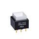 Switch Push Button ON (ON) DPDT Square Button 0.1A 28VAC 28VDC 0.4VA Momentary Contact PC Pins Thru-Hole