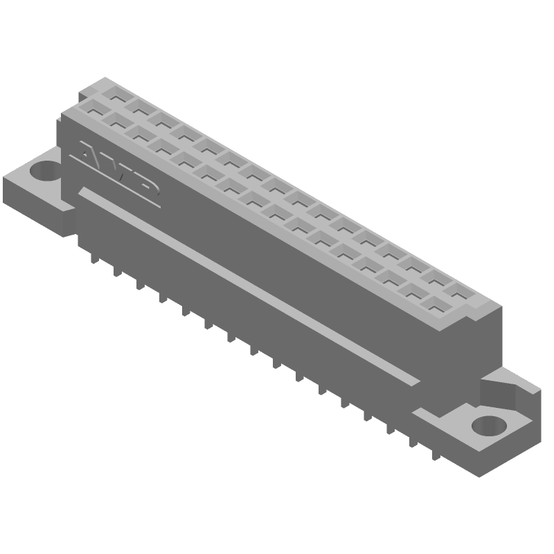 DIN 41612 RCP 32 Pos 2.54mm Solder ST Thru-Hole Female Connector