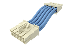 Cable Assembly AC Power 0.304m Power to Power 4 to 4 POS SKT-SKT Crimp-Crimp 24AWG