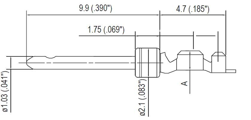 Contact PIN Crimp ST Cable Mount 20-24AWG Reel