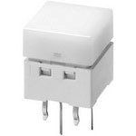 Illuminated Tactile Switch, 1.57N, 24VDC, 50mA, Green LED, Through Hole